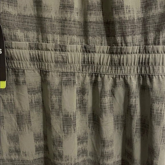 REI CoOp Womens XS Aorai Travel Dress Green Plaid Short Sleeve Drawstring Pocket - Picture 7 of 7